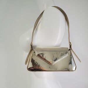 Gold Metallic Shoulder Bag